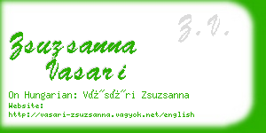 zsuzsanna vasari business card